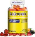 Fiber Gummies for Adults – Sugar Free Prebiotic Fiber Supplement with FOS GLP-1 &amp Digestive Support – 5g Natural Fiber per Serving – Non-Stick Fruit Flavor – 60 Count – Made in USA