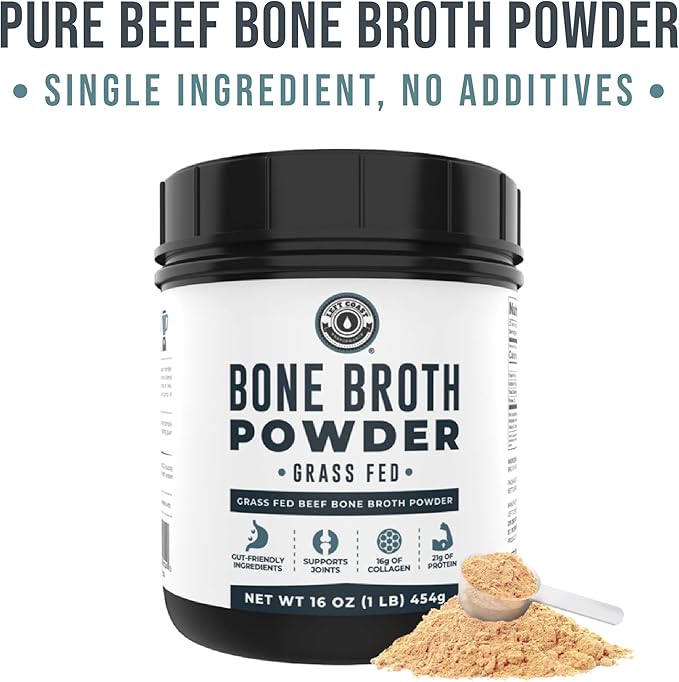 Left Coast Performance Bone Broth Protein Powder &amp Beef Organ Supplement - Bovine Wellness Bundle for Gut Health Energy Balance and Immune Support