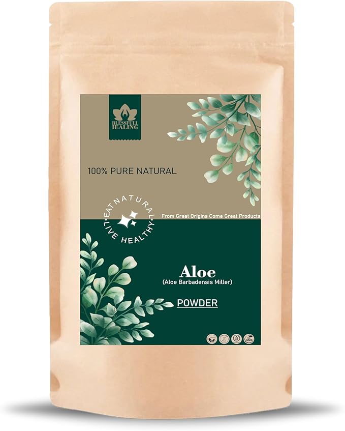 Blessfull Healing Aloe (Aloe Barbadensis Miller) Powder 100% Pure Natural 200 Gram / 7.05 oz