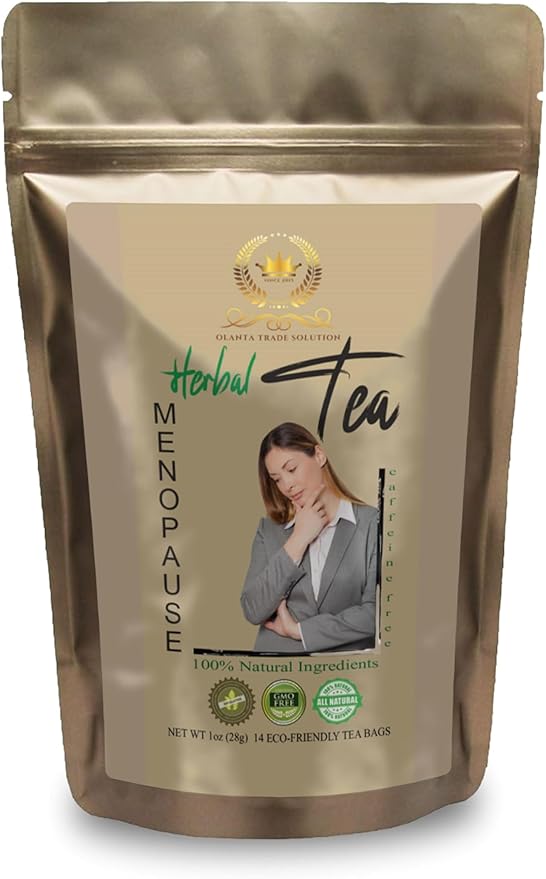 Generic Menopause Herbal Tea - Menopause Support Supplement red Clover Tea Bag Ginkgo biloba Tea Bags Licorice Root Tea Bags Immune Booster - 1 Pack