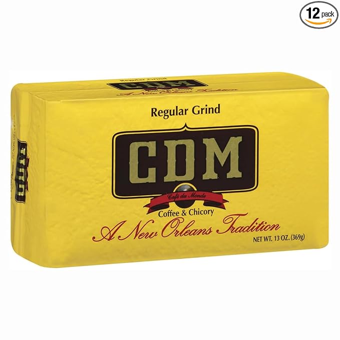 CDM Ground Coffee &amp Chicory Regular Grind 13oz Bag (Pack of 12)