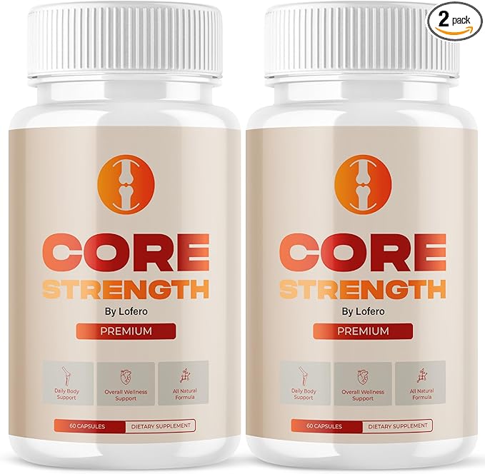 (2 Pack) Core Strength Capsules CoreStrength Premium Supplement Joint Vitamins Support with Advanced Maximum Strength &amp Wellness Formula All-Natural Ingredients Overall Health Reviews Pills (120