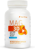 SaltWrap Mag 3D – Daytime (Non-Drowsy) Leg Cramp &amp Muscle Relief Support - Natural Supplement for Muscle and Nerve Health with Turmeric Alpha Lipoic Acid &amp Magnesium