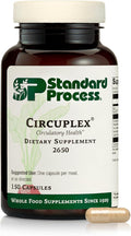 Standard Process Circuplex - Vascular &amp Nervous System Support - Blood Health Supplement with Niacin &amp Vitamin B6 - Non-Dairy Whole Food-Based Supplement - 150 Capsules