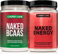 NAKED Cherry Lime Pre Workout &amp BCAA Bundle – Vegan Clean Energy (30 Servings) + 2:1:1 BCAA Powder (34 Servings) for Performance &amp Recovery