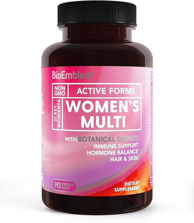 BioEmblem Antarctic Krill Oil Supplement and Women's Multivitamin