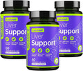 Liver Support Supplement 3 Pack – Liver Cleanse Detox &amp Repair with Milk Thistle Turmeric Dandelion &amp Artichoke Support | 7-in-1 Herbal Formula Protect Liver120 -Day Supply Made in USA