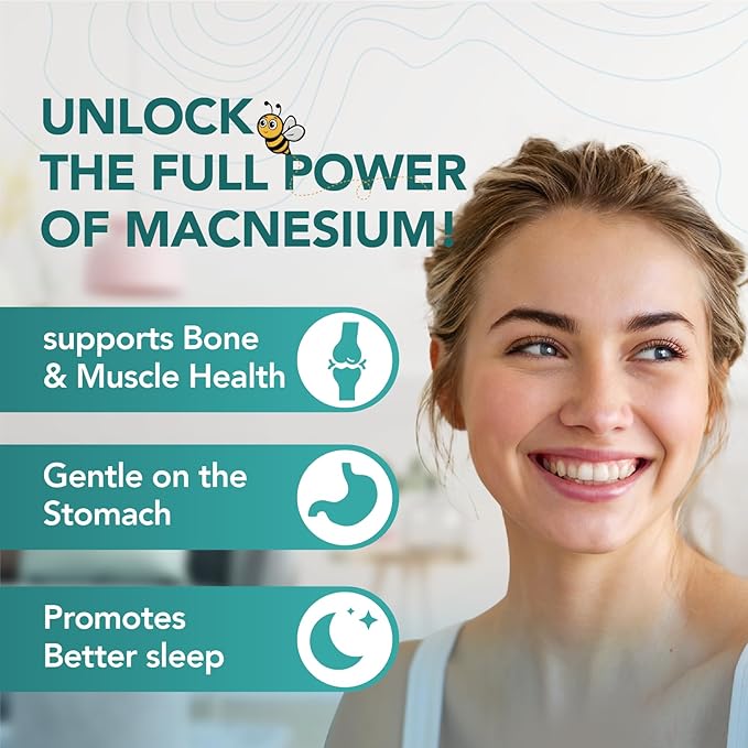 7-in-1 Magnesium Complex Capsules - High Absorption Memory Sleep &amp Mood Support - Magnesium Glycinate Malate Taurate Citrate and More - Vegan Gluten-Free Soy-Free | 60 Capsules