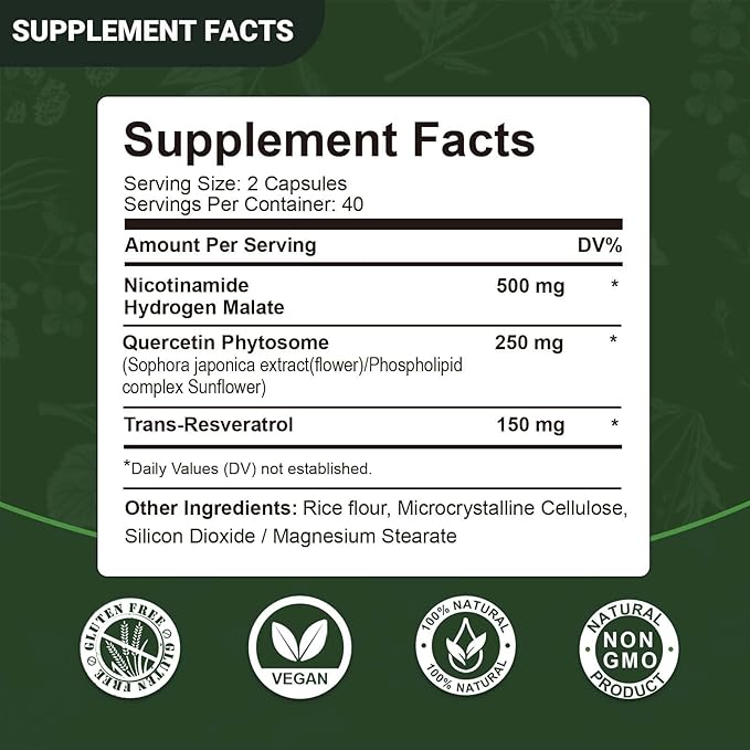 Airboy Liposomal Nicotinamide Riboside 900 mg NAD Supplement with ResveratrolNMN Alternative NAD Booster Support Anti-Aging Energy Focus - 80 Capsulesx 4 Pack