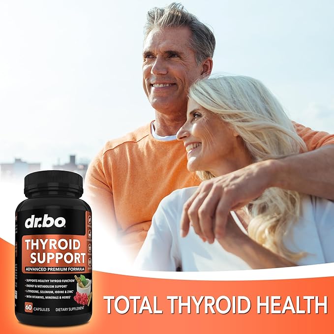 Thyroid Support &amp Myo-Inositol &amp D-Chiro Inositol Supplement Capsules - Natural Support for Metabolism Mood &amp Energy - 40:1 Ratio Hormone Balance for Women Menstrual Cycle Female Health