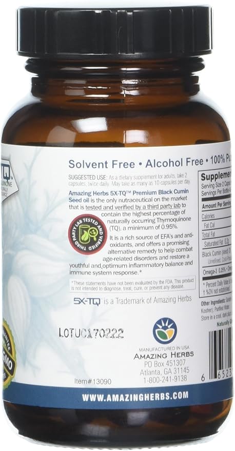 Amazing Herbs Oil Black Seed Prem 500mg