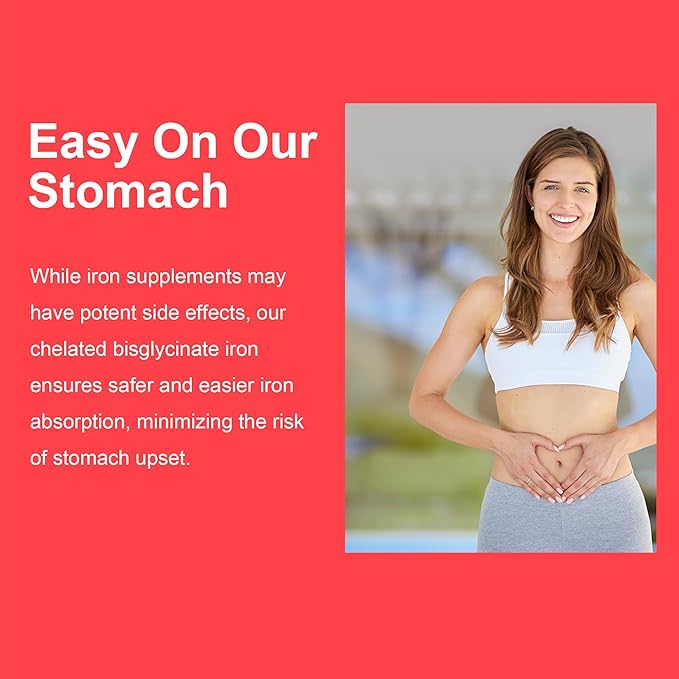 LILICARE Glucosamine Chondroitin Gummies + Iron Supplement for Women