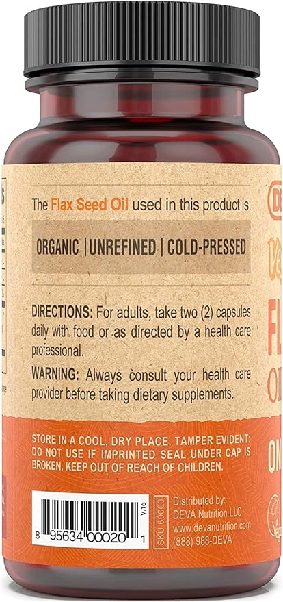 Flax Seed Oil 500Mg Vegan 90 Vcap6