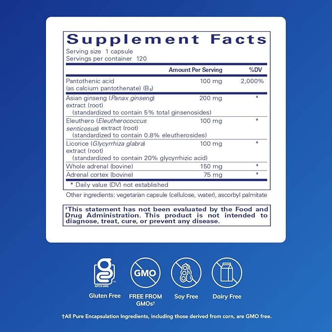 Pure Encapsulations ADR Formula | Supplement for Immune and Adrenal Gland Function Support* | 120 Capsules