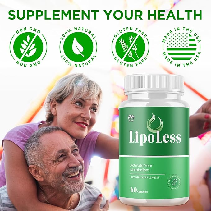 (5 Pack) LipoLess Capsules Official Lipo Less Supplement Pills with All Natural Ingredients Advanced Formula for Optimal Health Support with Premium Vitamins for Active Women &amp Men (300 Capsules