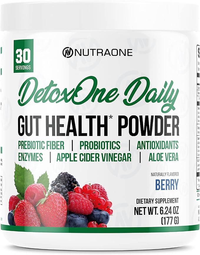 NutraOne Digestive &amp Nutrition Bundle – DetoxOne Daily + Complete Superfoods