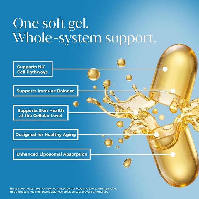 CellBB Immune Equilibrium – Animal-Derived Bioactive Phospholipids from Fertilized Eggs for Cellular Repair Anti-Aging and Immune Support 10x Liposomal Absorption 90 Capsules