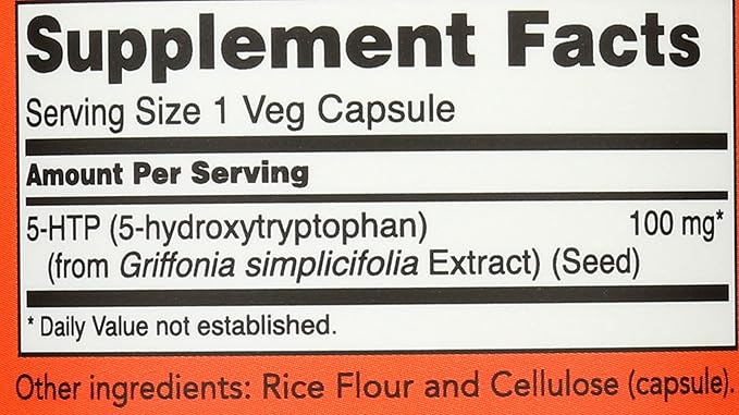 Now Foods 5-HTP 100 MG 120 CT