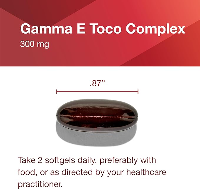 PROTOCOL FOR LIFE BALANCE Gamma E Toco Complex - Vitamin E 300mg - Antioxidant Support - for Cardiovascular Health &amp Brain Health - with Tocotrienols - Halal &amp Dairy Free - 90 Softgels