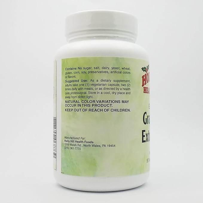 Holly Hill Health Foods European Grape Seed Extract 100 MG 90 Capsules
