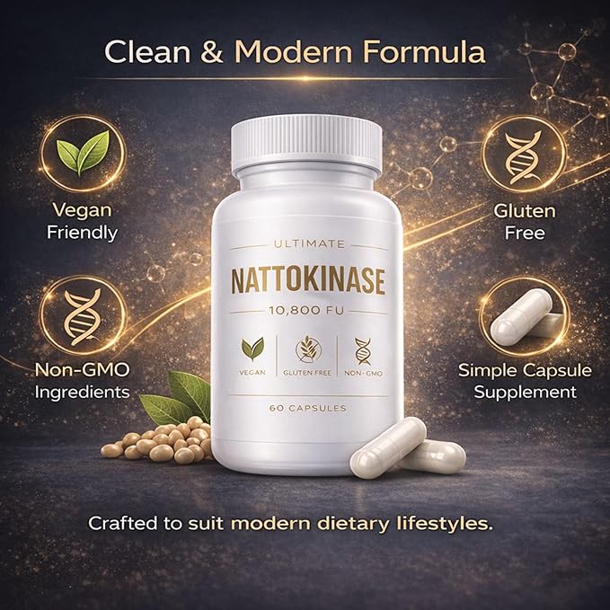 Ultimate Nattokinase - 10800 FU 60 Capsules (1Bottle)