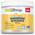 SOLARAY Magnesium Glycinate 500mg Powder - Extra Strength Unflavored Magnesium Supplement for Bone Muscle and Relaxation Support - Vegan Gluten Free Non-GMO 60-Day Guarantee - 30 Servings 8.4 OZ