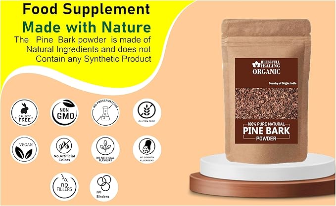 Organic Pine Bark Powder 100% Pure Natural 200 Gram / 7.05 oz