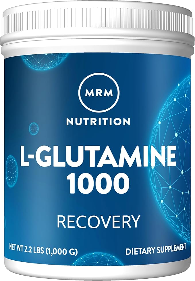 MRM Nutrition L-Glutamine Powder | Pure Fermented Amino Acid for Gut Health Recovery &amp Muscle Support | 5000mg Vegan Formula | Mixes Easily | 200 Servings