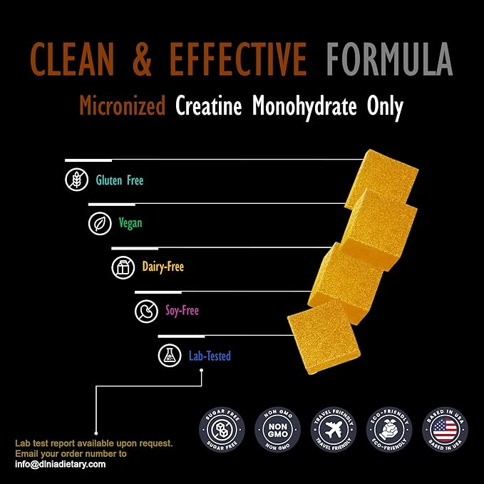 Creatine Monohydrate Gummies for Men &amp Women - Sugar Free &amp Vegan Advanced Formula W/L-Taurine + Vitamin B12 - for Muscle Strength Muscles Builder Recovery (120 Count (Pack of 1) Pineapple)