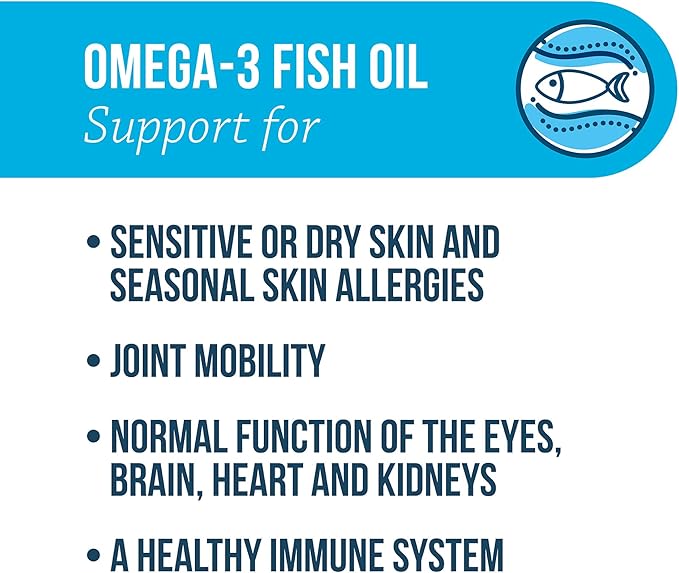 Free Form Snip Tips Omega-3 Fish Oil Liquid Supplement for Small Dogs and Cats 60 Count (Pack of 2)