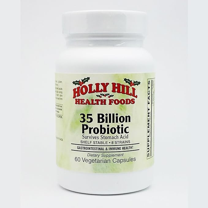 Holly Hill Health Foods 35 Billion Probiotic 60 Vegetarian Capsules