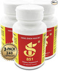 YANG Zhen Hua 851 Keeping You Healthy Naturally® Made with 100% All-Natural USDA Organic Fermented Soy Gluten-Free Dairy-Free BCAA BCFA Minerals Protein (240 Capsules) - 3 Bottles