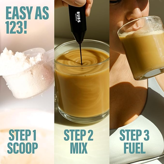 BUBS Naturals MCT Oil Powder - Premium MCT Oil &amp Keto Coffee Creamer - Vegan &amp Paleo Friendly - Healthy Coconut Fats + Low Carb - Dairy-Free Energy Source for Shakes Smoothies &amp Baking (1