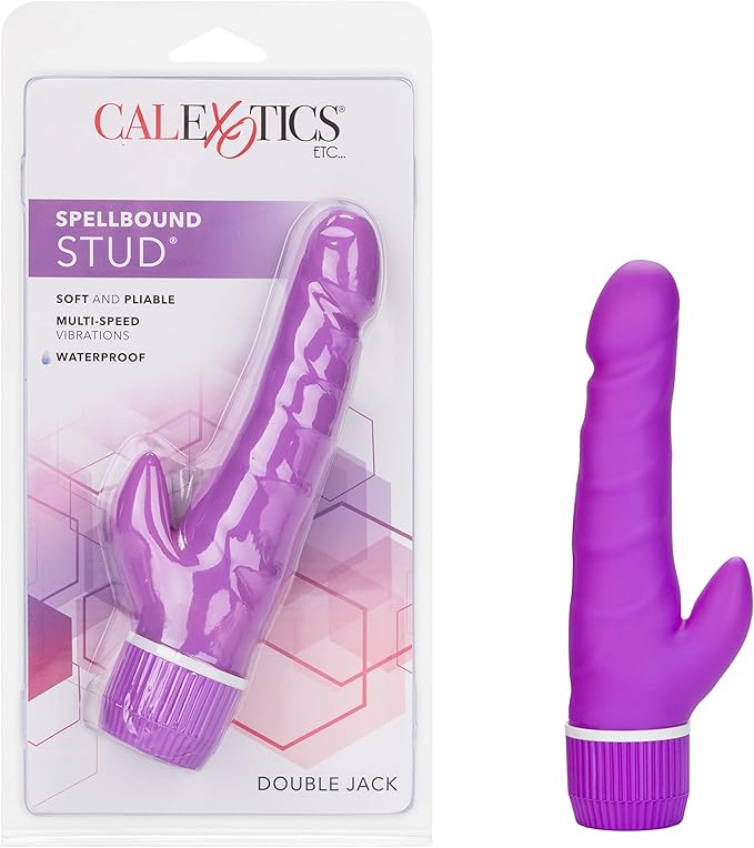CalExotics Novelties Spellbound Stud Massager Double Jack 4.75-Inch Purple