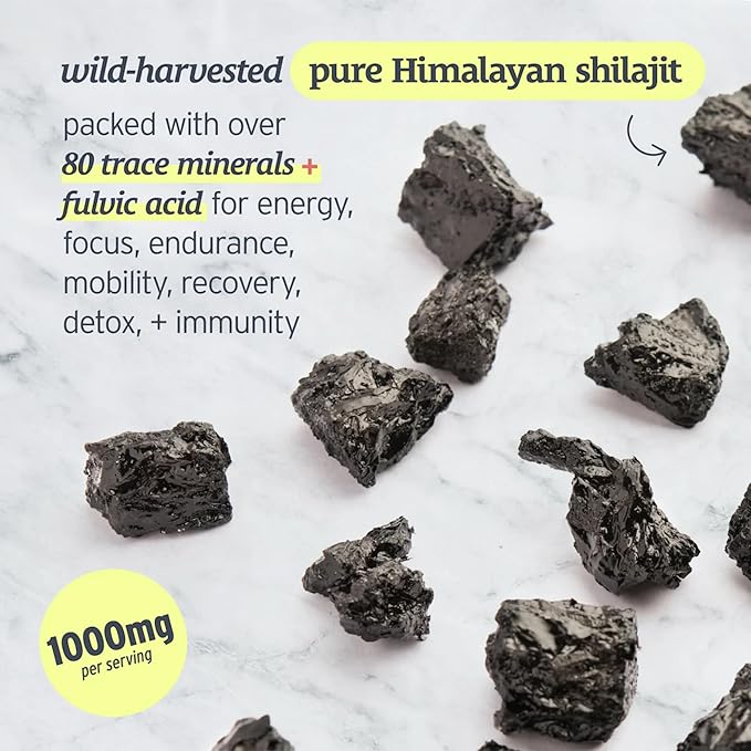 Peak Vitality Himalayan Shilajit Gummies for Strength Energy &amp Optimal Health – Sugar-Free Vegan All-Natural – Cognitive Focus Recovery Immunity – Watermelon Flavor 60ct