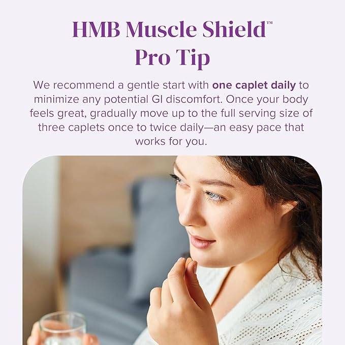 Barimelts HMB Muscle Shield for GLP-1 Users and Bariatric Patients - HMB Supplements with Vitamin D3 &amp Ubiquisome® Phytosome™ Supports Muscle Recovery - 90 Smooth-Coated Caplets