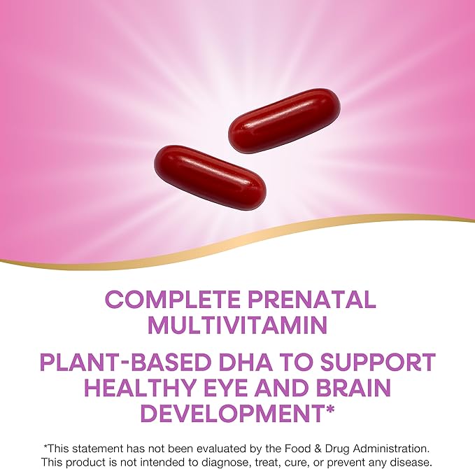Nature's Way Alive! Complete Premium Prenatal Multivitamins for Women Healthy Eye and Brain Development* 60 Vegan Softgels