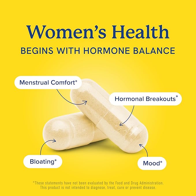 DIM Supplement 200 mg (120 Ct) | Estrogen Balance for Women &amp Men | Hormone Balance Hormonal Acne Supplements Menopause Antioxidant &amp PMS Support | Non-GMO Vegan Soy Free | 4 Month Supply