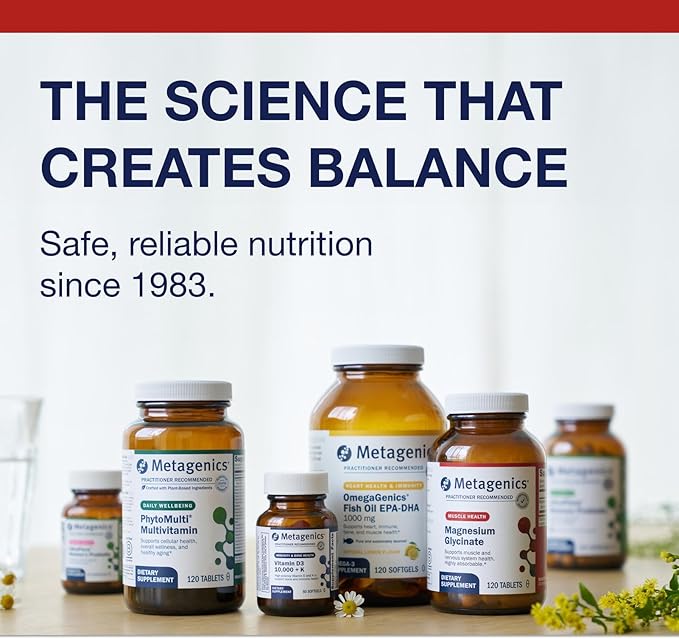 Metagenics Glucosamine Sulfate - Joint Health &amp Mobility Support* - 1500 mg Glucosamine Sulfate per Serving - Supports Cartilage Integrity &amp Flexibility* - Non‑GMO Gluten‑Free - 60 Tablets