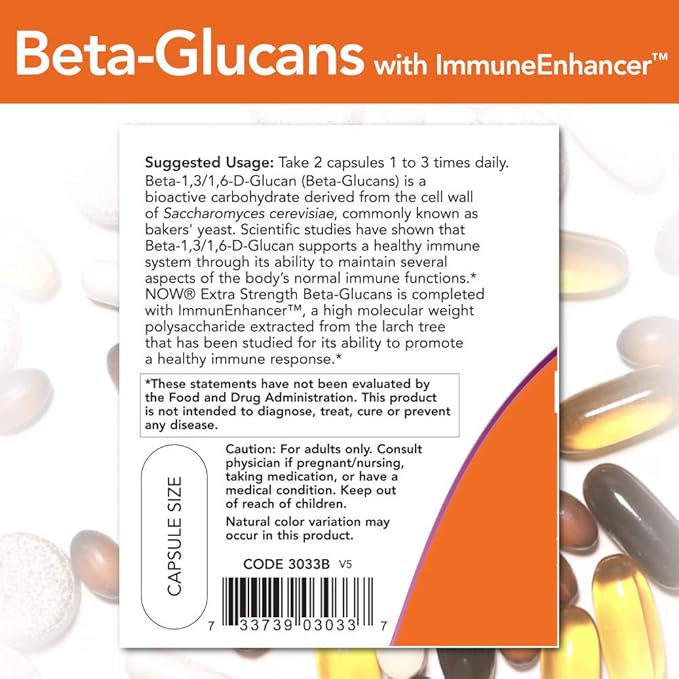 Beta-Glucans with ImmunEnhancerâ„¢ 60 VegiCaps (Pack of 2)