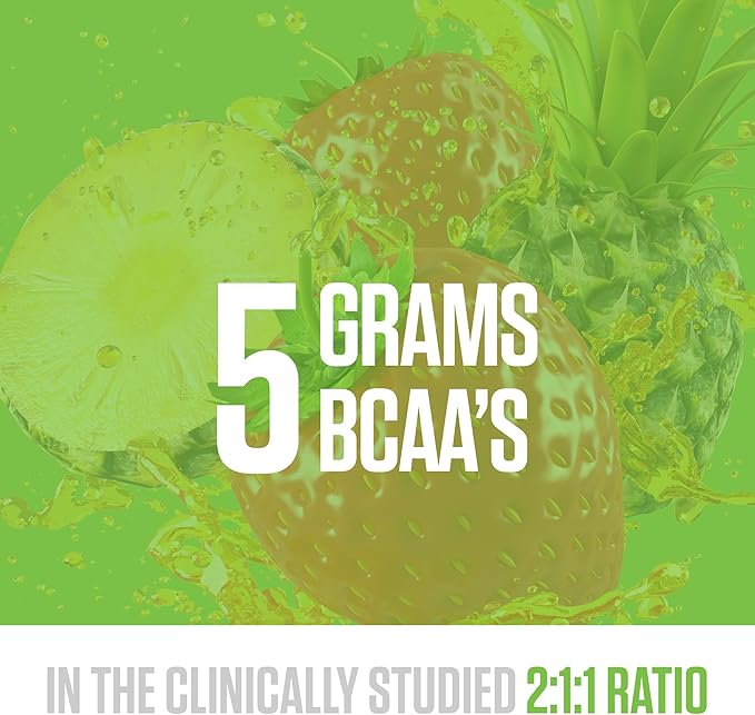 RYSE BCAA EAA Powder - Strawberry Pineapple - 5g Branched Chain Amino Acids 3g Essential Aminos Sugar-Free Electrolytes for Pre &amp Post Workout Muscle Recovery Hydration and Strength - 30 Servin