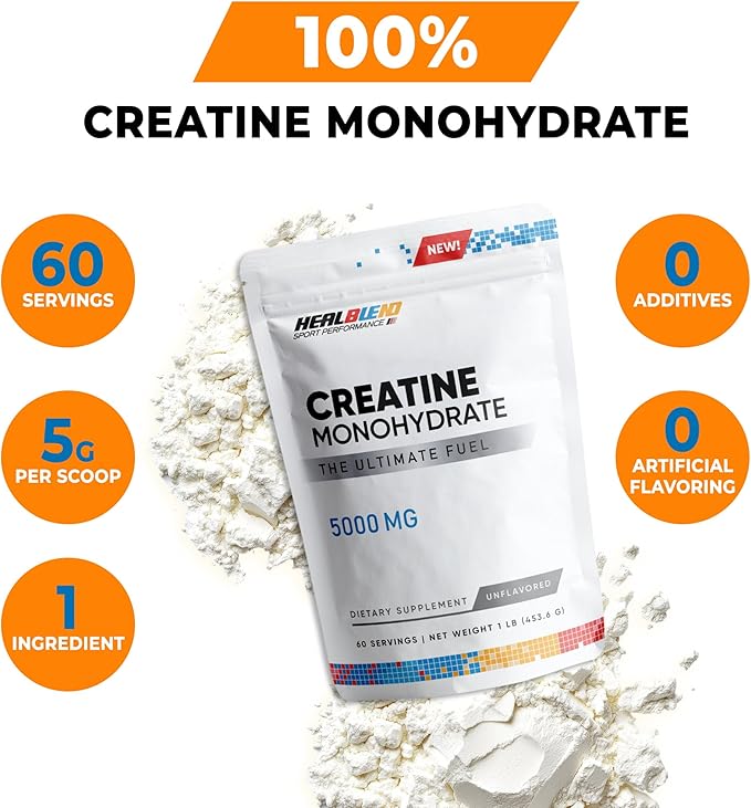 healblend Creatine Monohydrate Powder 5000mg (2)