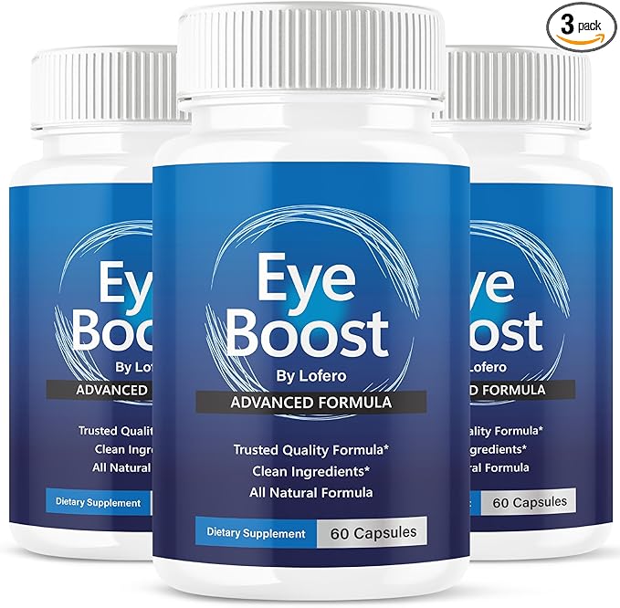 (3 Pack) Eye Boost Capsules EyeBoost Premium Eye &amp Vision Formula Advanced All-Natural Vitamin Supplement Pills for Eye Visual Sight - Overall Wellness Support Made in USA (180 ct)
