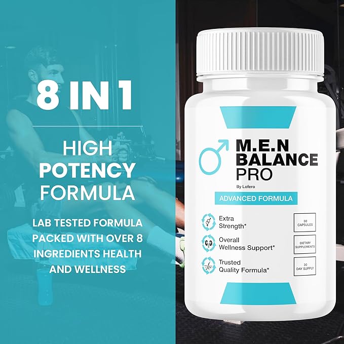 MEN Balance Pro Capsules M.E.N Max Triple Action Formula Capsulas Pills Mens Multivitamins Premium Natural Advanced Maximum Strength Pastillas Health Wellness Supplement Support Reviews (60 capsules)
