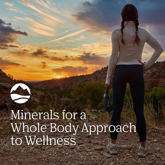 Trace Minerals ConcenTrace Daily Mineral Powder - Supports Energy Digestion Bone Health - 70+ Multiminerals Supplement with Ionic Magnesium Chloride &amp Potassium Sugar-Free (60 Servings)