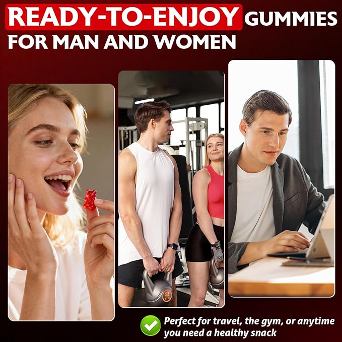 Creatine Monohydrate Gummies for Women &amp Men Creatine with Taurine &amp B6 Chewable Creatina Pre Workout Gummies for Max Strength &amp Muscle Growth Energy Endurance Creatine for Men &amp