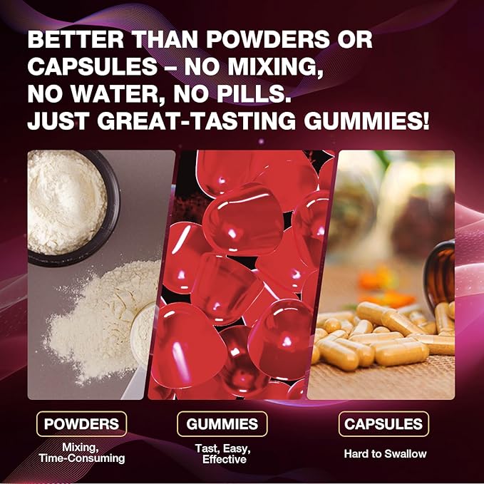 2-Pack Creatine Gummies for Women＆Men - 5g Creatine Monohydrate Gummies With L-Taurine &amp Alpha Gpc for Boost Focus Endurance Strength and Muscle Growth - Vegan Non-GMO (Strawberry 160 ct)