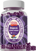 Well&ampWhole Dopamine Gummies - Mucuna Pruriens Supplements Gummies 500mg with L-Tyrosine 200mg &amp Ashwagandh Mood &amp Focus Support Berry Flavor Non-GMO Gluten-Free 60cts (1)
