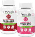 Probulin Women’s Probiotic + Colon Support Bundle – Daily Vaginal Digestive &amp Immune Health – 2-Pack 20 Billion CFU Vegan 60 Count Each