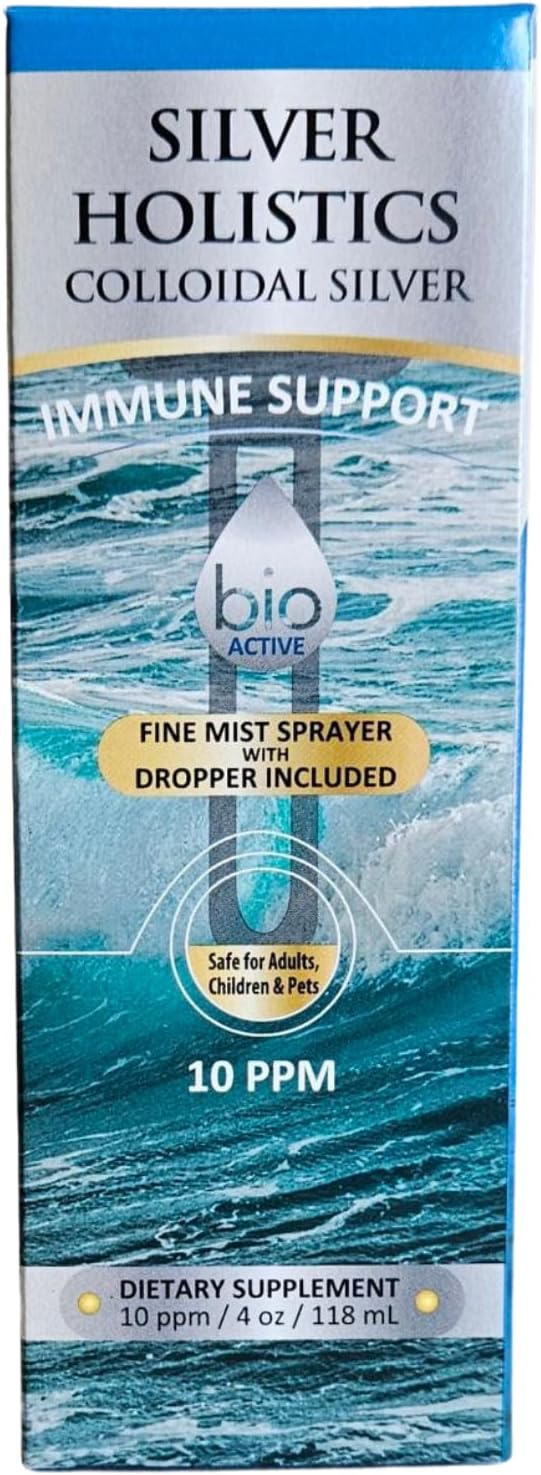 Silver HOLISTICS Colloidal Silver Liquid Bundle – Includes Colloidal Silver Spray (4 OZ) &amp Refill Solution (16 OZ) with Free Dropper - Immune Support Supplement for Children Adults &amp Pets